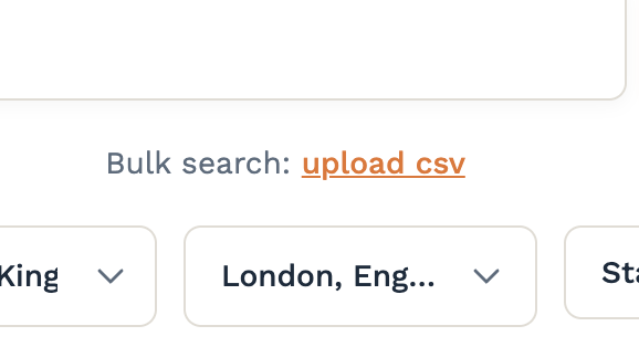 Bulk search - upload multiple keywords
